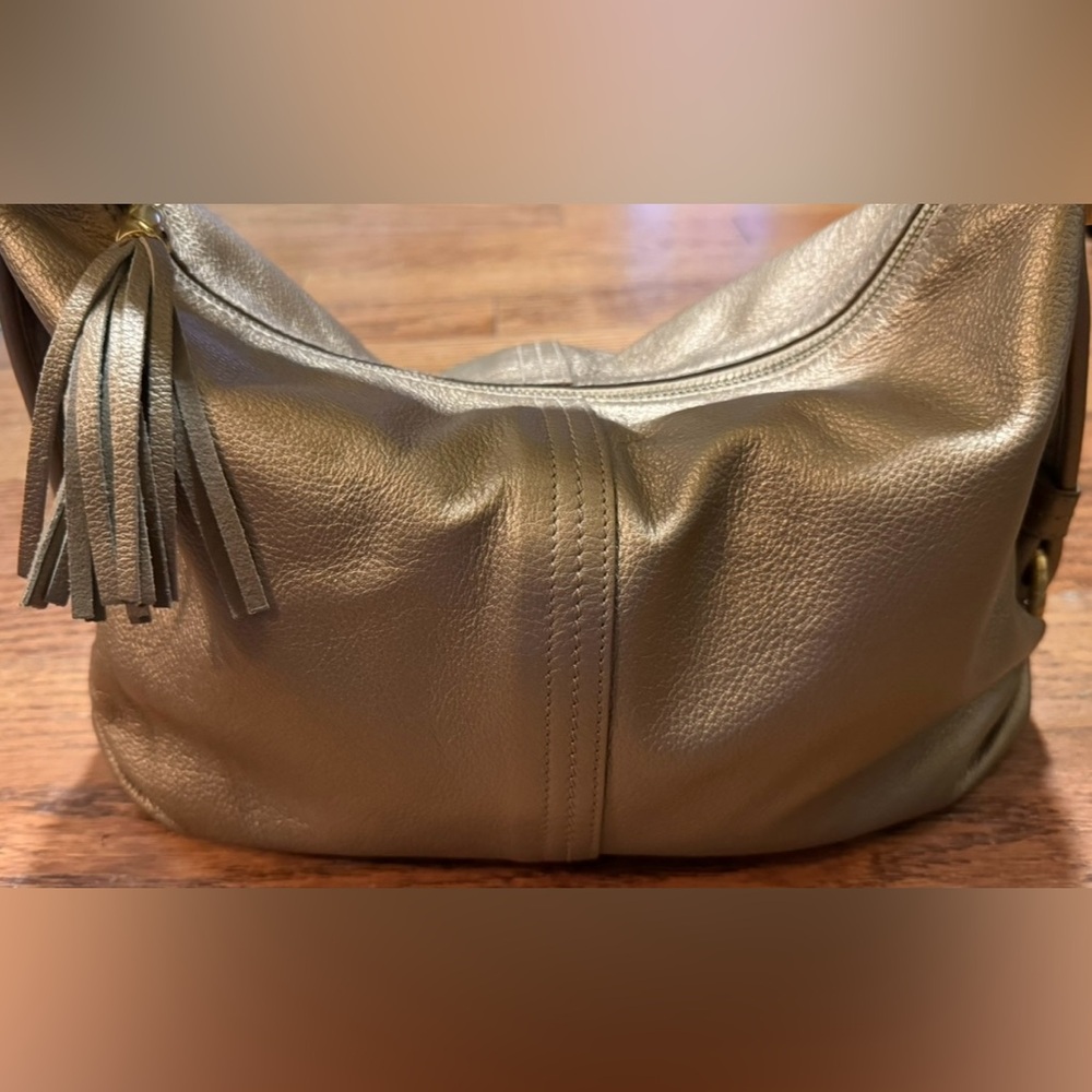 Gold, Genuine Leather Elliot Lucca Purse - Picture 2 of 13